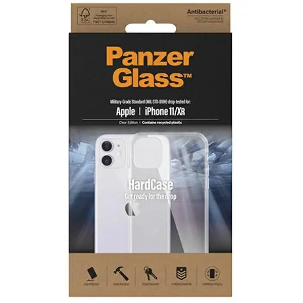 PanzerGlass ClearCase Antibacterial Military Grade Certified Case for iPhone 11 / XR - Transparent - Cell phone cases
