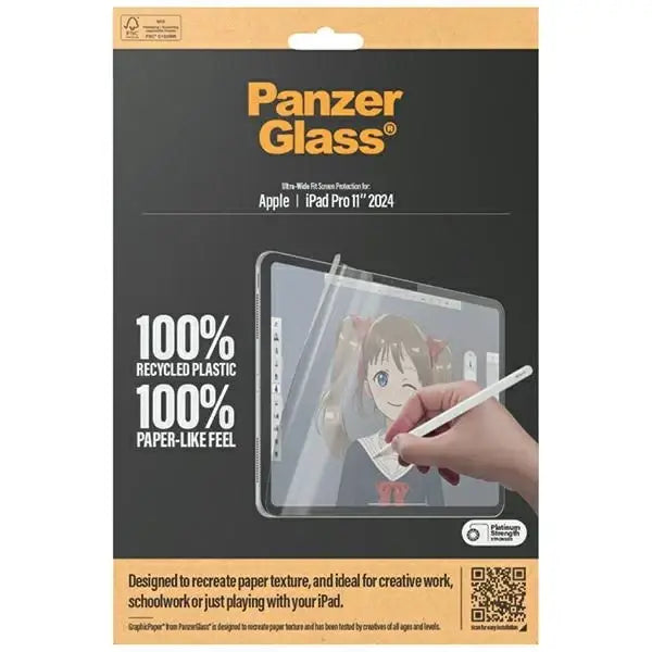 PanzerGlass GraphicPaper antibacterial foil with a glare filter for iPad Pro 11’’ 2024 - Cell phone protection