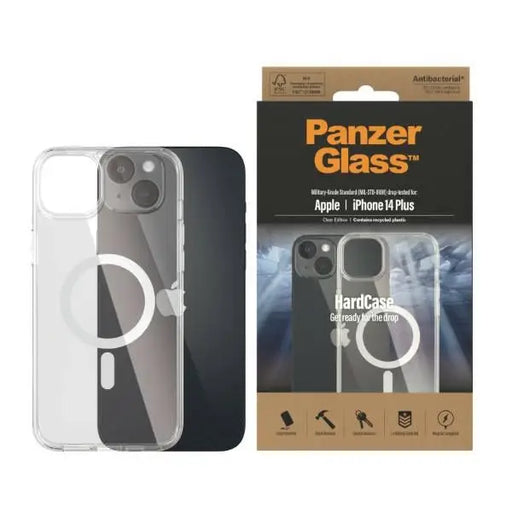 PanzerGlass HardCase with MagSafe Antibacterial Military Grade Certified Case for iPhone 14 Plus / 15 Plus