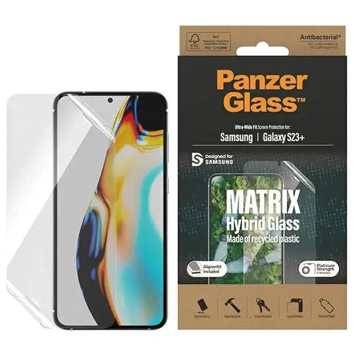 PanzerGlass Matrix hybrid glass with positioner for Samsung Galaxy S23+ - Cell phone tempered glass<<<HurtelXML
