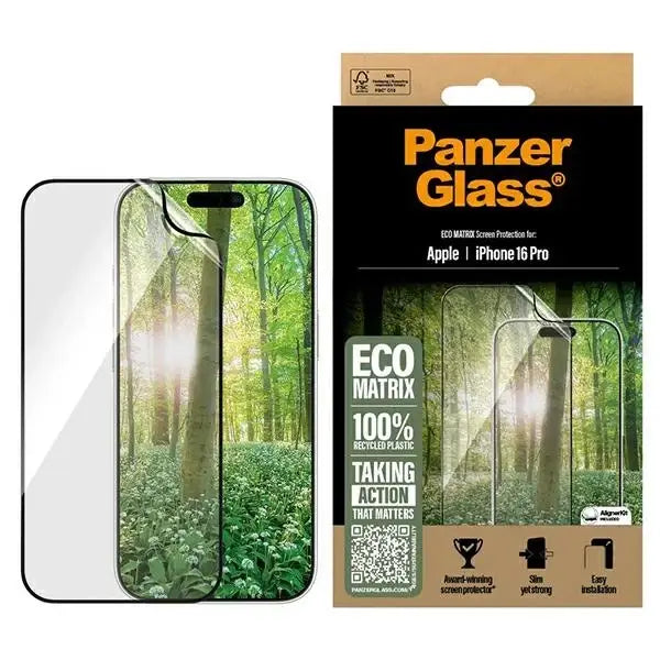 PanzerGlass MATRIX Screen Protector iPhone 16 Pro 6.3’’ Ultra-Wide Fit 2870 - Cell phone tempered glass<<<HurtelXML