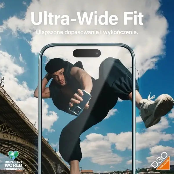 PanzerGlass Matrix Ultra-Wide-Fit hybrid glass for iPhone 15 Pro with positioner - Cell phone tempered glass<<<HurtelXML