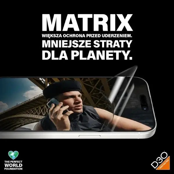 PanzerGlass Matrix Ultra-Wide-Fit hybrid glass for iPhone 15 Pro with positioner - Cell phone tempered glass<<<HurtelXML