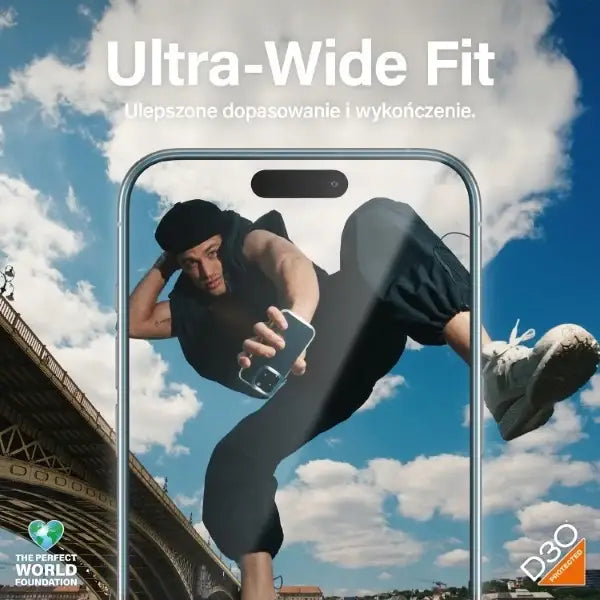 PanzerGlass Matrix Ultra-Wide-Fit hybrid glass for iPhone 15 Pro Max with positioner - Cell phone tempered