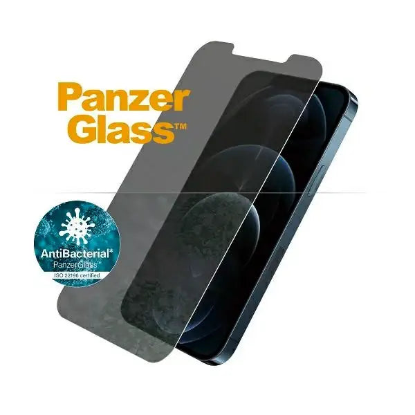 PanzerGlass Standard Super+ antibacterial privacy tempered glass for iPhone 12 Pro Max - Cell phone tempered