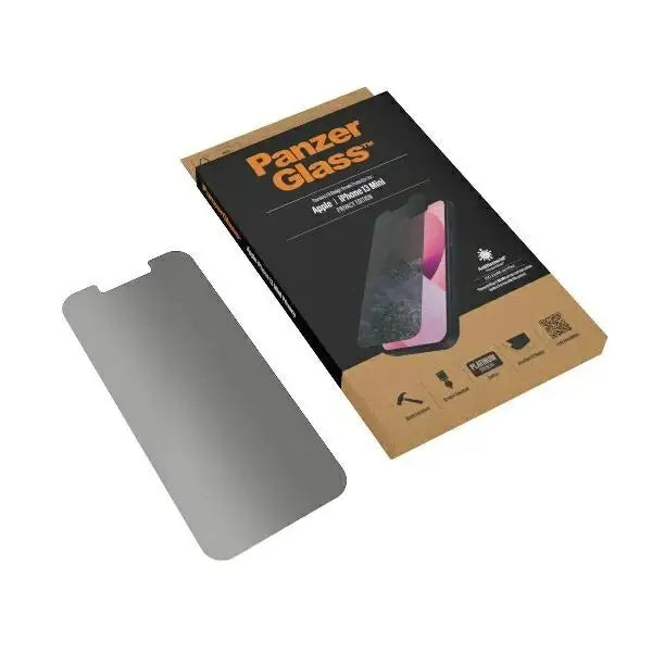 PanzerGlass Standard Super+ antibacterial privatizing tempered glass for iPhone 13 mini - Cell phone tempered