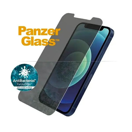 PanzerGlass Standard Super+ antibacterial privatizing tempered glass for iPhone 12 mini - Cell phone tempered