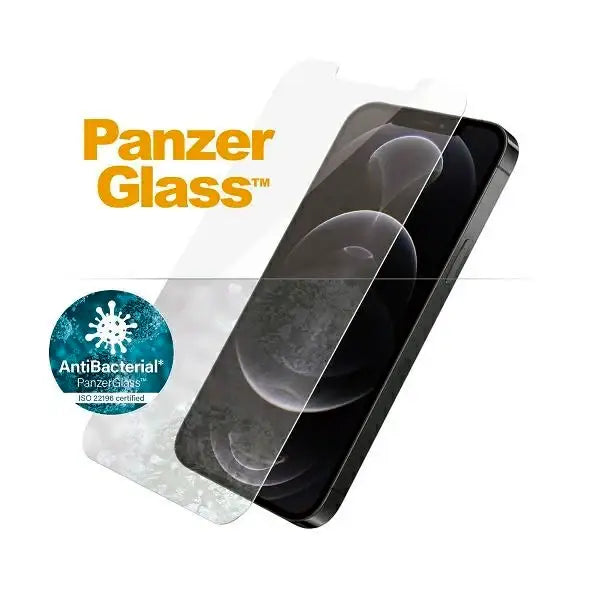 PanzerGlass Standard Super+ antibacterial tempered glass for iPhone 12 / 12 Pro - Cell phone tempered glass<<<HurtelXML