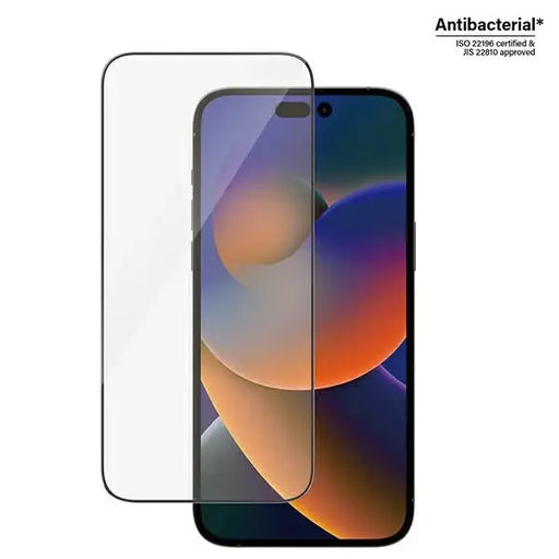 PanzerGlass Ultra-Wide Fit Antibacterial Tempered Glass with Positioner for iPhone 14 Pro Max - Cell phone tempered