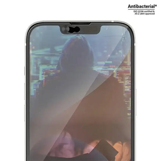 PanzerGlass Ultra-Wide Fit Antibacterial Tempered Glass with Camera Cover and Positioner for iPhone 14/13/13 Pro - Cell