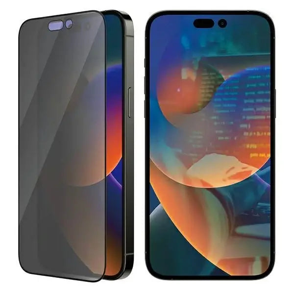 PanzerGlass Ultra-Wide Fit Tempered Glass Antibacterial Privacy with Positioner for iPhone 14 Pro Max - Cell phone