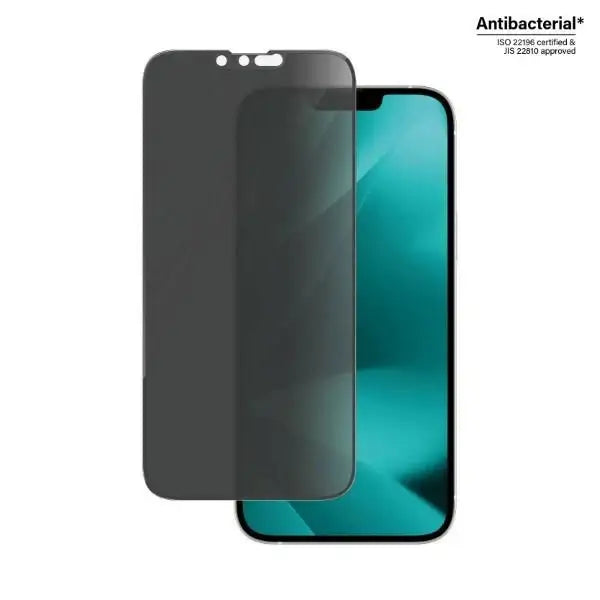 PanzerGlass Ultra-Wide Fit Tempered Glass Antibacterial Privacy with Positioner for iPhone 14 Plus / 13 Pro Max - Cell
