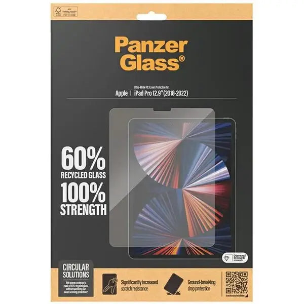 PanzerGlass Ultra-Wide Fit tempered glass for iPad Pro 12.9’’ 2018-2022 - Cell phone tempered glass<<<HurtelXML