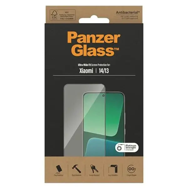 PanzerGlass Ultra-Wide Fit Tempered Glass for Xiaomi 14/13 - Cell phone tempered glass<<<HurtelXML