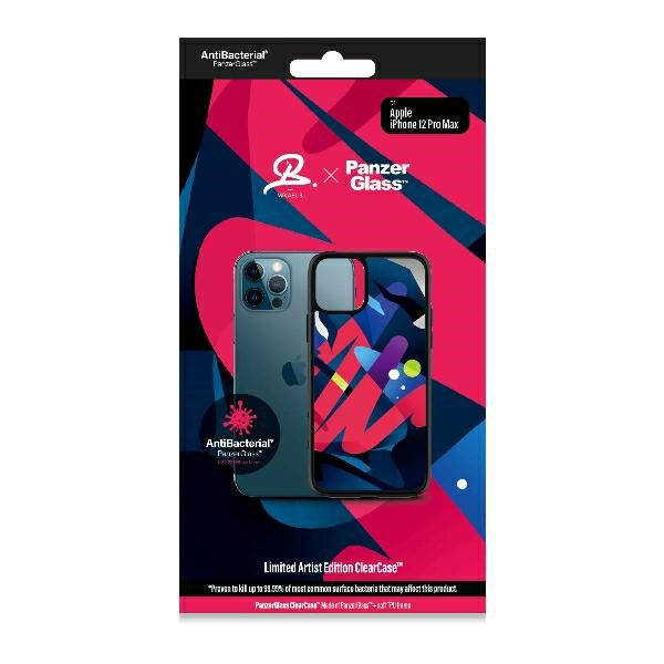 PanzerGlass ClearCase antibacterial Mikael B Limited Artist Edition case for iPhone 12 Pro Max - multicolored
