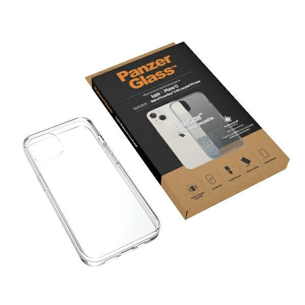 PanzerGlass ClearCase antibacterial case with Military Grade certificate for iPhone 13 / 14 / 15 - transparent