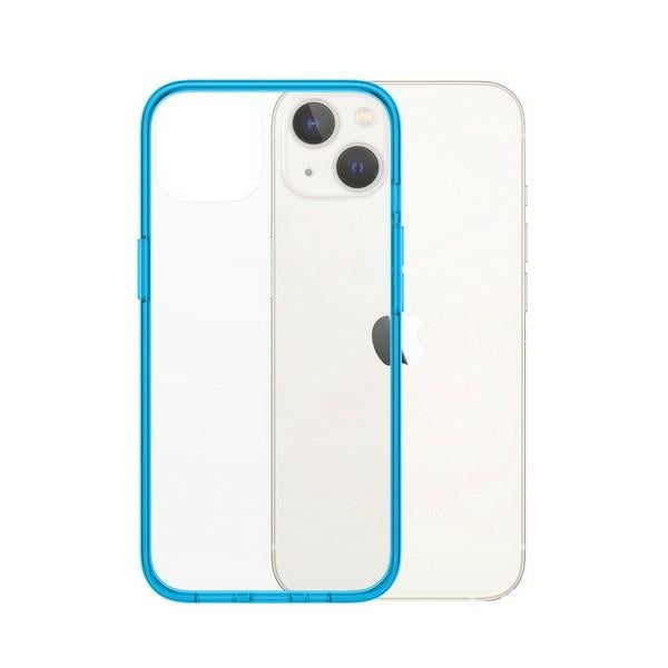 PanzerGlass ClearCase antibacterial case with Military Grade certificate for iPhone 13 / 14 / 15 - transparent blue