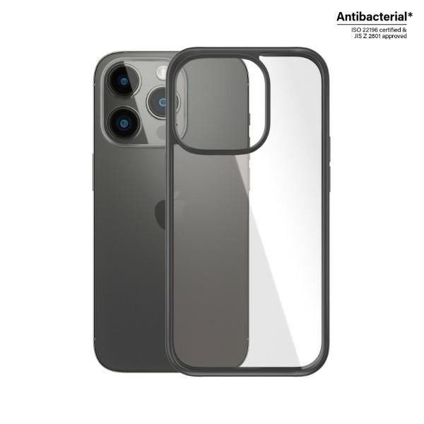 PanzerGlass ClearCase antibacterial case for iPhone 14 Pro - transparent and black