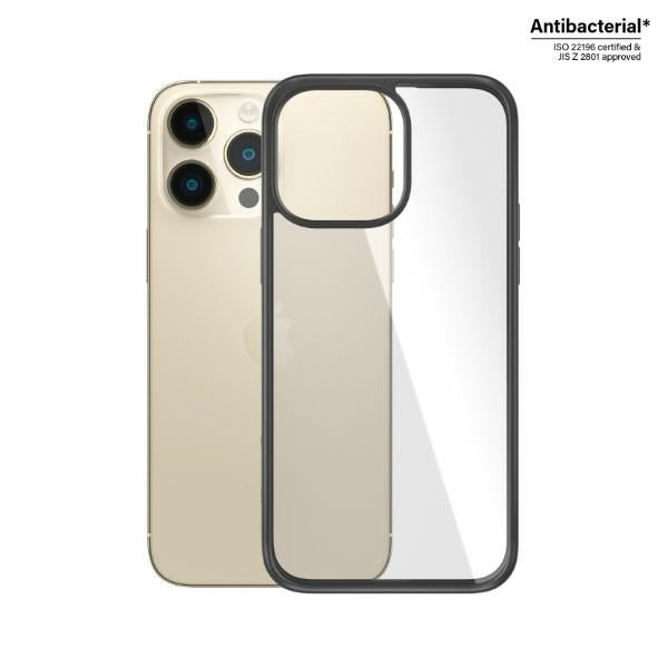 PanzerGlass ClearCase antibacterial case for iPhone 14 Pro Max - transparent and black