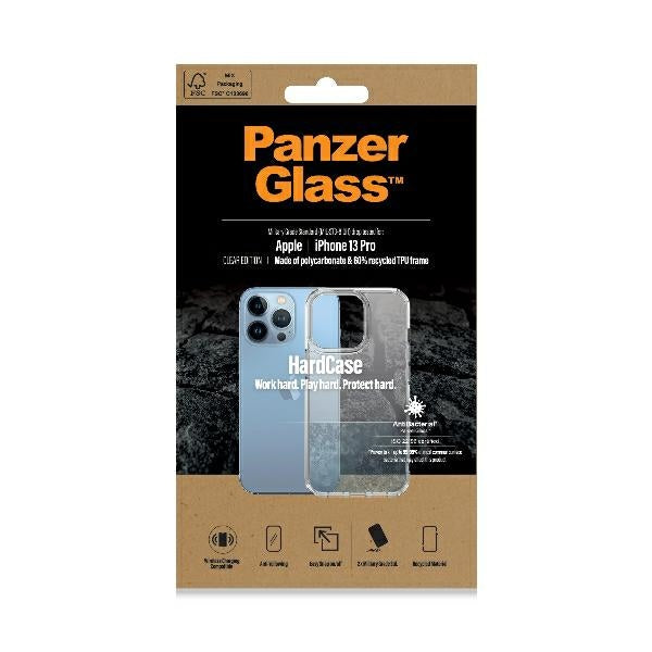 PanzerGlass HardCase antibacterial Military Grade certified case for iPhone 13 Pro - transparent