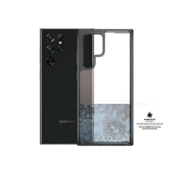 PanzerGlass HardCase antibacterial Military Grade certified case for Samsung Galaxy S22 Ultra - transparent