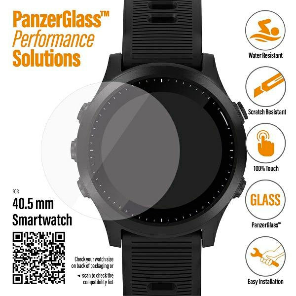 PanzerGlass SmartWatch Screen Protection for Garmin/Polar/Fossil Smartwatches 40.5mm