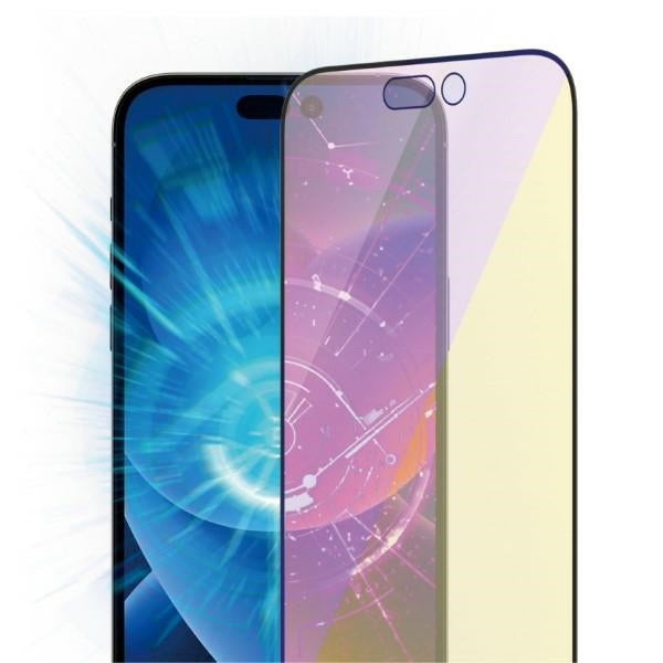 PanzerGlass Ultra-Wide Fit Antibacterial Tempered Glass with Blue Light Filter and Positioner for iPhone 14 Pro Max