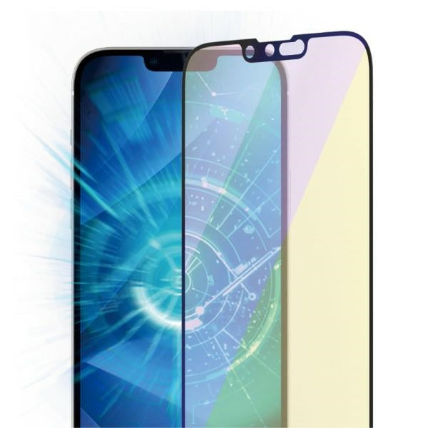 PanzerGlass Ultra-Wide Fit Antibacterial Tempered Glass with Blue Light Filter and Positioner for iPhone 14 Plus / 13 Pro Max