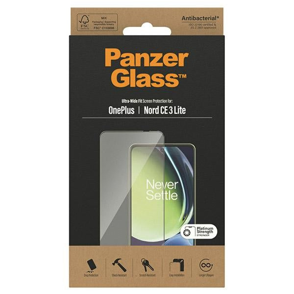 PanzerGlass Ultra-Wide Fit tempered glass on OnePlus Nord CE 3 Lite