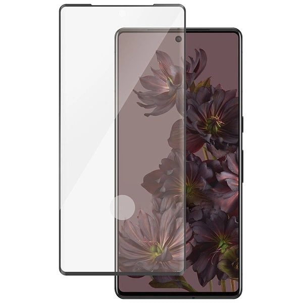 PanzerGlass Ultra-Wide Fit Antibacterial Tempered Glass for Google Pixel 7 Pro - with Black Frame