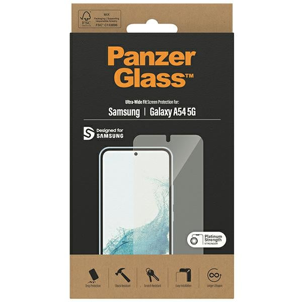 PanzerGlass Ultra-Wide Fit tempered glass for Samsung Galaxy A54 5G