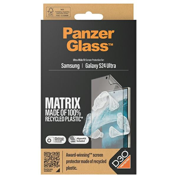 PanzerGlass Ultra-Wide Fit tempered glass with D3O® with applicator for Samsung Galaxy S24 Ultra