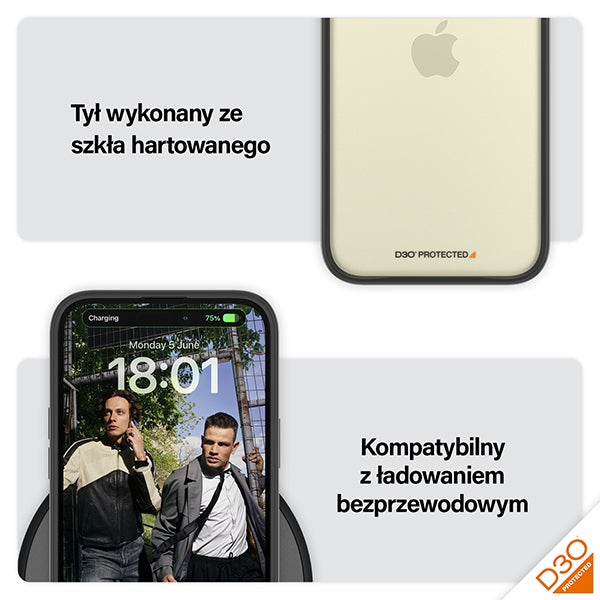 PanzerGlass ClearCase Case for iPhone 15 Plus / 14 Plus with Military Grade Certification - Clear &amp; Black
