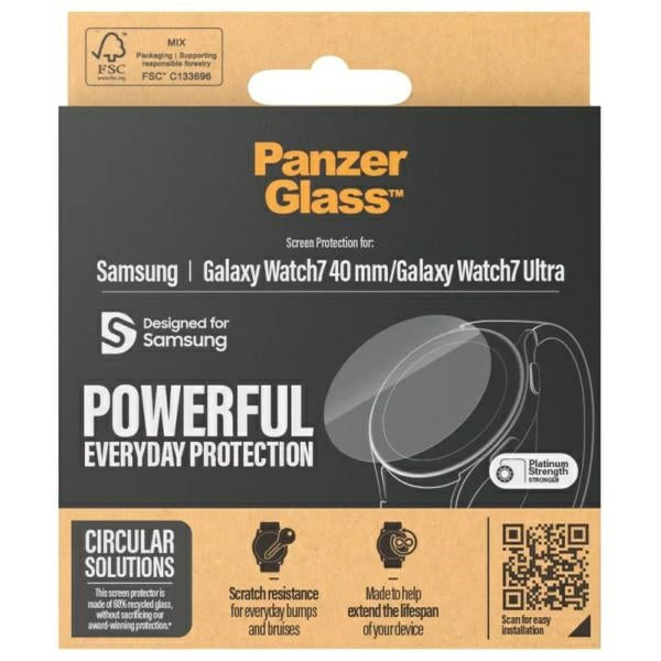 PanzerGlass tempered glass for Samsung Galaxy Watch Ultra (47mm)/ Watch 7 (40mm)