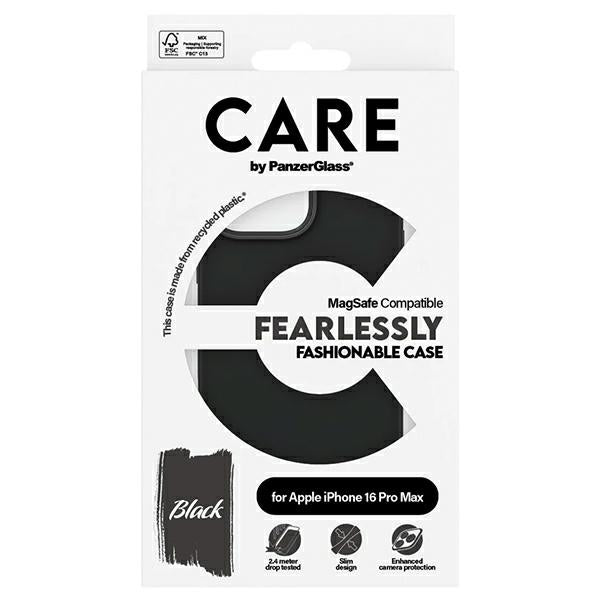 CARE by PanzerGlass Fashion Case iPhone 16 Pro Max 6.9" black/black MagSafe 1380