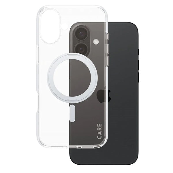 CARE by PanzerGlass Feature Kickstand Case iPhone 16 Plus 6.7" silver/silver MagSafe 1327