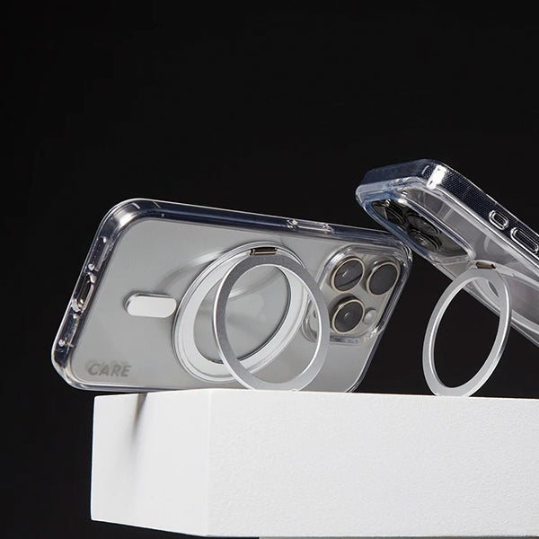 CARE by PanzerGlass Feature Kickstand Case iPhone 16 Pro 6.3" silver/silver MagSafe 1326