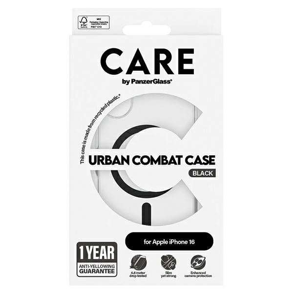 CARE by PanzerGlass Flagship Case iPhone 16 6.1" black/black MagSafe 1345