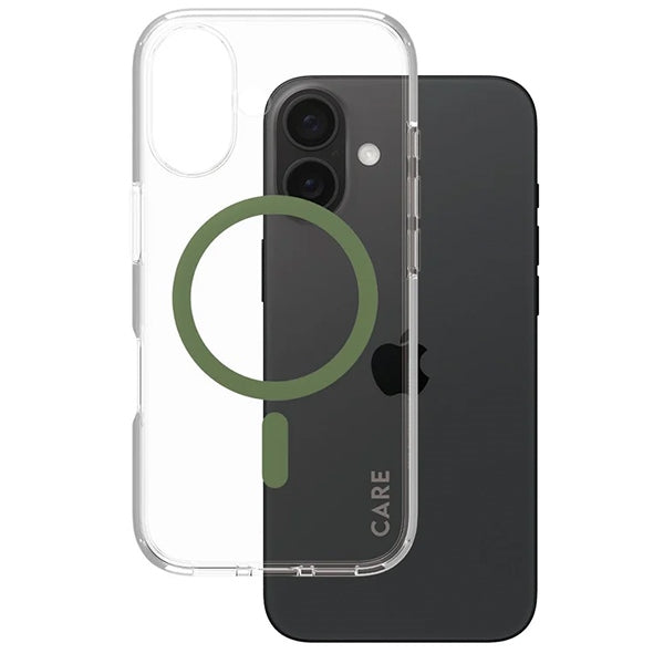 CARE by PanzerGlass Flagship Case iPhone 16 6.1" green/green MagSafe 1369