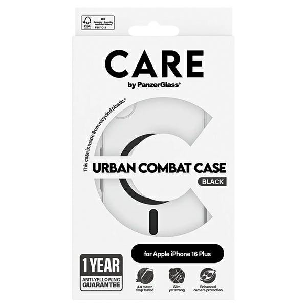 CARE by PanzerGlass Flagship Case iPhone 16 Plus 6.7" black/black MagSafe 1347