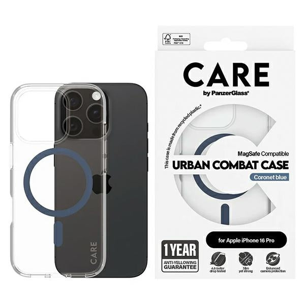 CARE by PanzerGlass Flagship Case iPhone 16 Pro 6.3" blue/blue MagSafe 1366