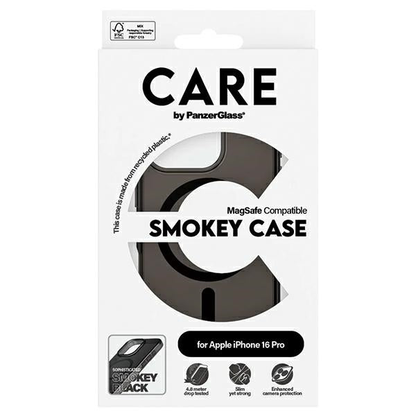 CARE by PanzerGlass Flagship Case iPhone 16 Pro 6.3"" smoke/smokey MagSafe 1350