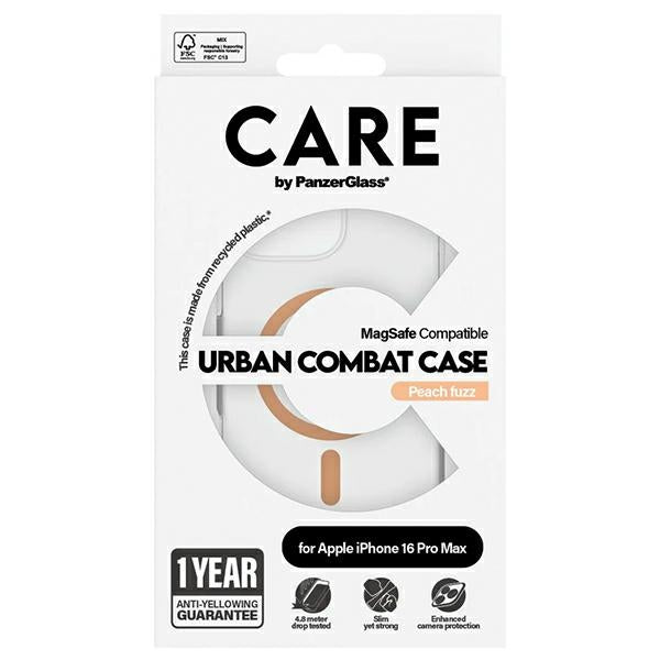 CARE by PanzerGlass Flagship Case iPhone 16 Pro Max 6.9" peach/peachy MagSafe 1376
