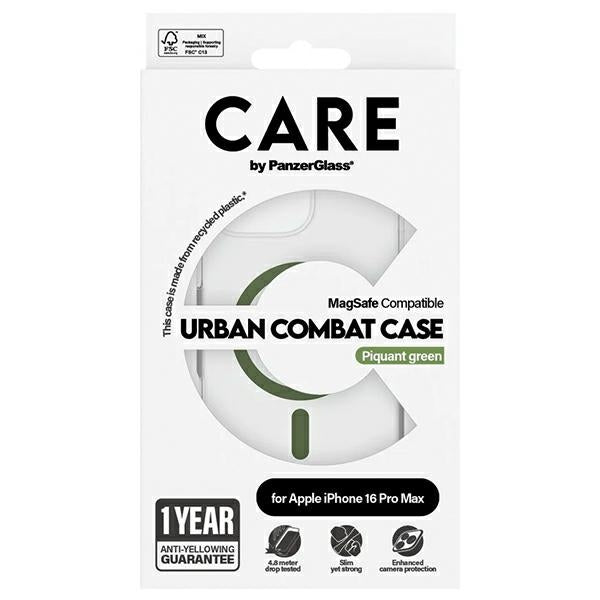 CARE by PanzerGlass Flagship Case iPhone 16 Pro Max 6.9" green/green MagSafe 1372