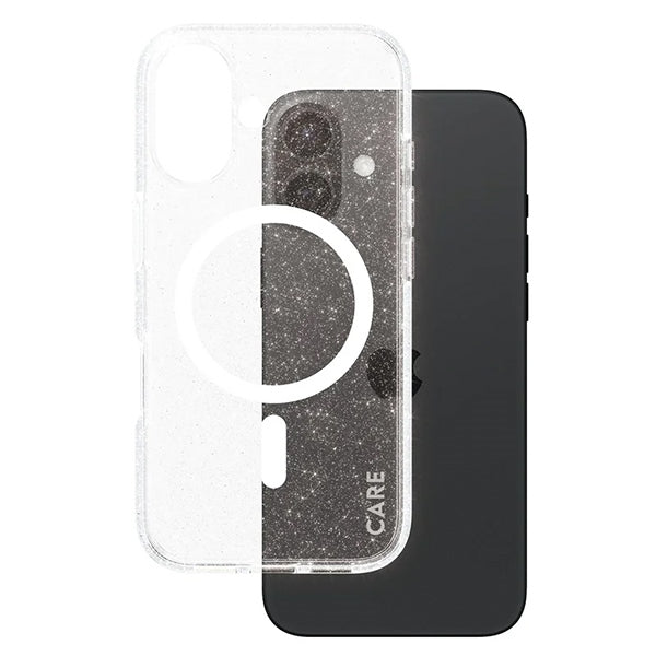 CARE by PanzerGlass Flagship Star Lit Case iPhone 16 6.1" white/white MagSafe 1341
