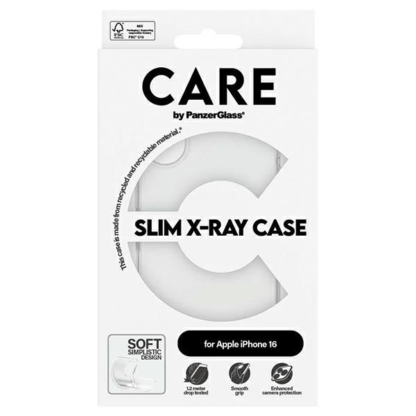 CARE by PanzerGlass X-Ray Soft Basic Case iPhone 16 6.1" transparent 1441