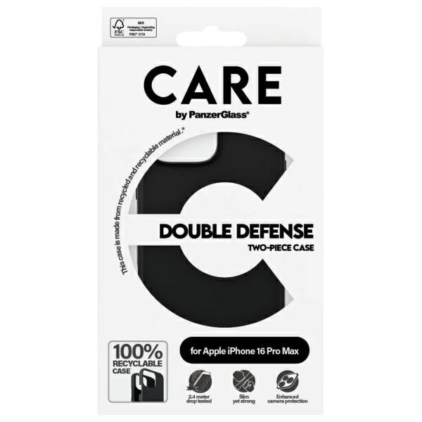 CARE by PanzerGlass Feature Double Defense Case for iPhone 16 Pro - Black