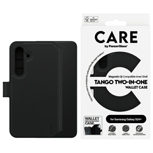 CARE by PanzerGlass Feature Tango 2in1 Wallet case for Samsung Galaxy S24+ - black