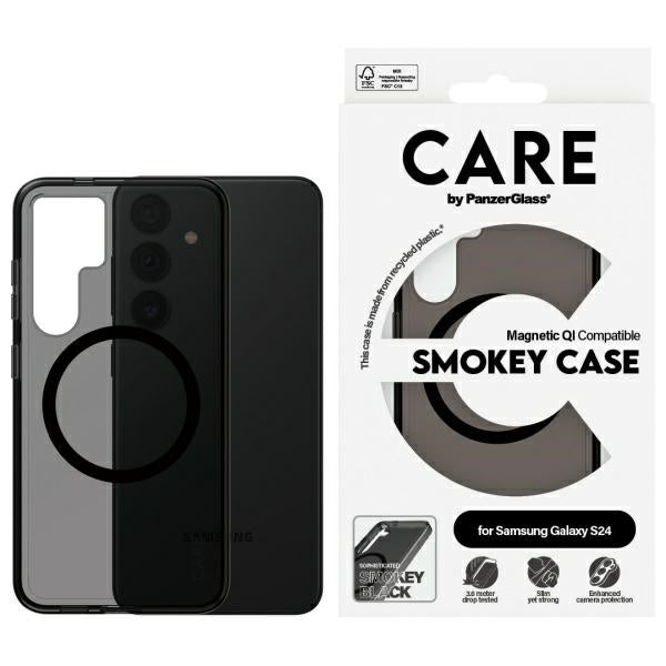 CARE by PanzerGlass Flagship QI Case for Samsung Galaxy S24 - black