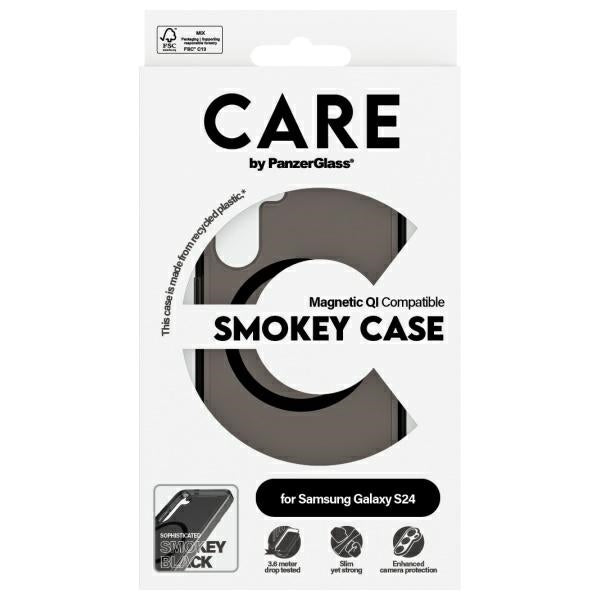 CARE by PanzerGlass Flagship QI Case for Samsung Galaxy S24 - black